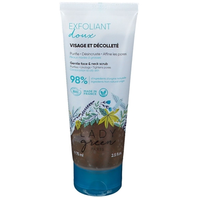 Lady Green Exfoliant Doux Bio Visage et Décolleté