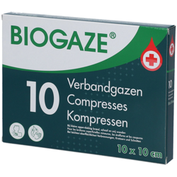 Biogaze® 10 Compresses stériles 10x10cm en oferta