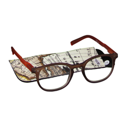 pharmaGLASSES® Lunettes de lecture ronde Brun - Orange +2.50 precio