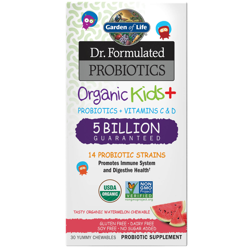 Dr. Formulated Probiotics Organic pour enfants saveur pastèque SHELF - 30 comprimés à croquer precio