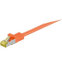 RJ-45 CAT7 1m câble de réseau Orange S/FTP (S-STP)