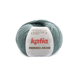 Pelote de laine Katia Merino Aran bleu gris en oferta