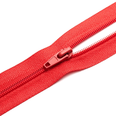 Fermeture spirale n°5 avec curseurs rouge