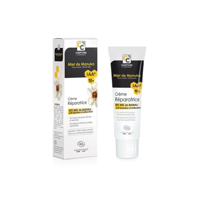 Comptoirs & Compagnies Crème réparatrice certifiée bio 40% Miel de Manuka Iaa10+