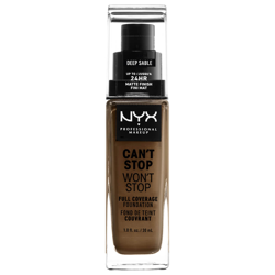 Fond de Teint 24 Heures Can't Stop Won't Stop NYX Professional Makeup (différentes teintes disponibles) - Deep Sable precio