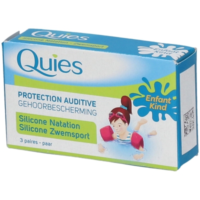 Quies silicone bouchons auriculaire natation enfants