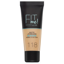 Fit Me! Maybelline Fond de Teint Matte + Poreless 30 ml (différentes teintes disponibles) - 118 Light Beige en oferta