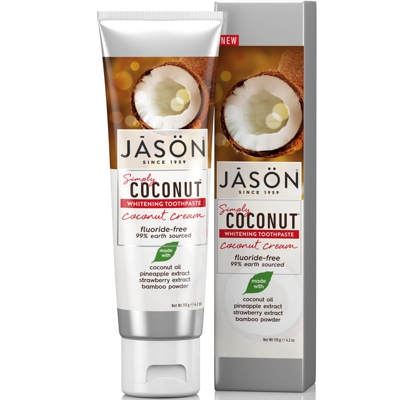 Dentifrice blancheur JASON à la crème de coco 119 g