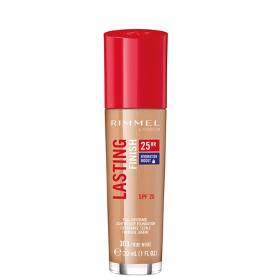 Fond de teint Lasting Finish 25 Hour avec Sérum Comfort Rimmel 30 ml (disponible en plusieurs teintes) - True Nude