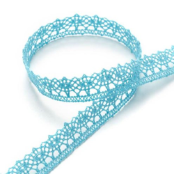Ruban dentelle 12 mm bleu características