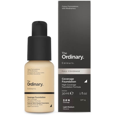 Fond de Teint Haute Couvrance SPF 15 The Ordinary Colours 30 ml (différentes teintes disponibles) - 2.0N