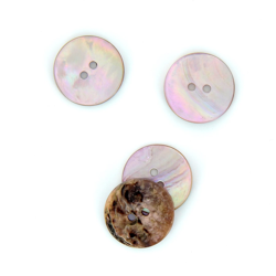 Boutons nacrés crème 20 mm características