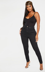 Shape - Jean skinny noir super stretch à taille haute, Noir precio