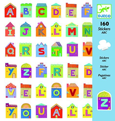 160 Sticker ABC Buchstaben