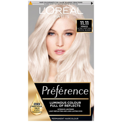 L'Oréal Paris Préférence Infinia Hair Dye (Various Shades) - 11.11 Ultra Light Crystal Blonde en oferta