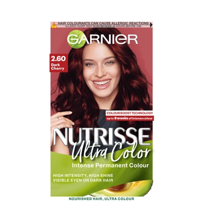 Garnier Nutrisse Permanent Hair Dye (Various Shades) - 2.6 Dark Cherry Red