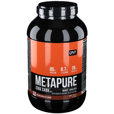QNT Metapure Whey protein isolate Zero Carb Chocolat Belge