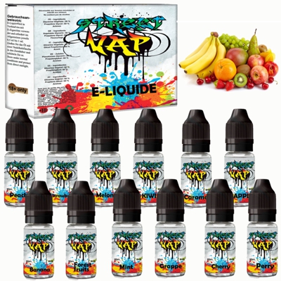 boite de 12 e-liquide STREETVAP 10ML