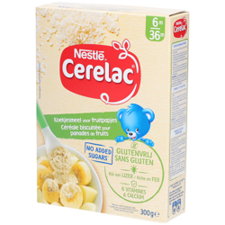 Nestlé® Cerelac® Céréale Biscuitée Dès 4/ 6 mois características