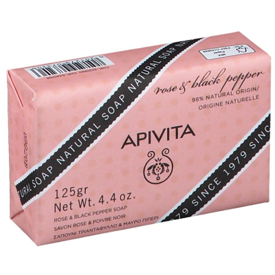 Apivita Savon naturel Rose & Poivre noir