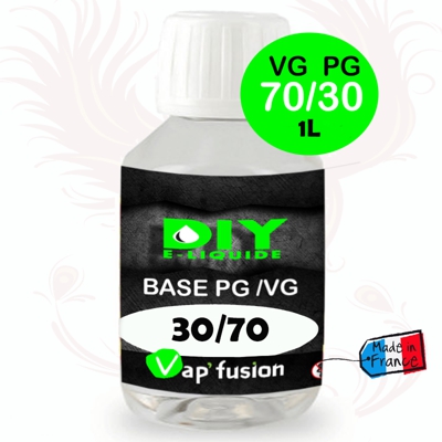 Base neutre - 1 L -  PG/VG - 30/70 - DIY E LIQUIDE - Vapfusion