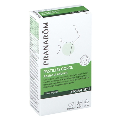 Pranarôm Aromaforce Pastilles gorge Bio