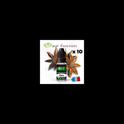 Lot de 10 Anis - arôme concentré - 10ml - Diy - Vapfusion