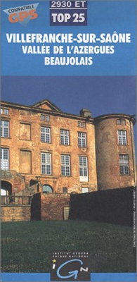 Carte de randonnée : Villefranche-sur-Saône (Série Top 25)