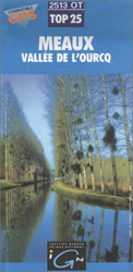 Carte de randonnée : Meaux - Vallée de L'Ourcq (Série Top 25) características