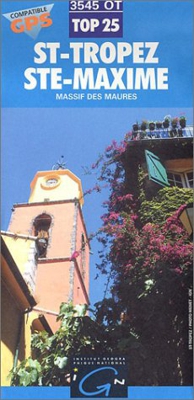 Carte de randonnée : St-Tropez - Ste-Maxime (Série Top 25)