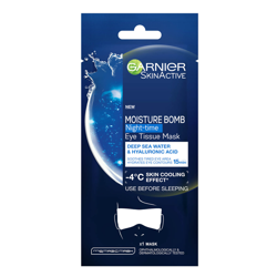 Garnier Moisture Bomb Deep Sea Water & Hyaluronic Acid Night-Time Eye Tissue Mask 6g en oferta