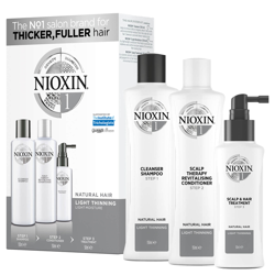 Kit d'Essai 1 Système 3 Étapes pour Cheveux Naturels avec Perte Légère des Cheveux NIOXIN características