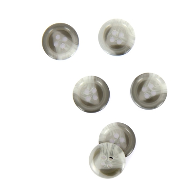 Boutons gris dégradés 15 mm