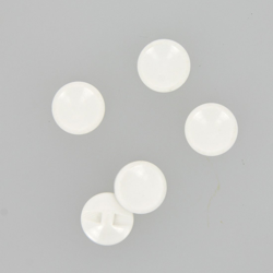 Boutons avec creux à queue blanc 15mm características