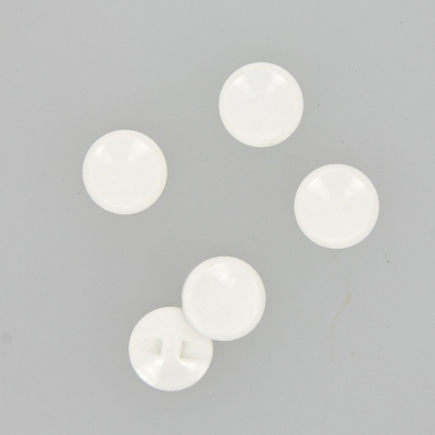 Boutons avec creux à queue blanc 15mm