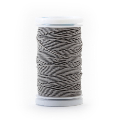 Fil à coudre élastique gris clair