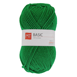 Pelote de fil à tricoter MT basic vert características