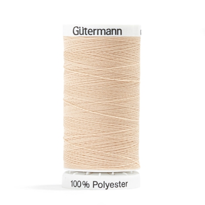 Bobine de fil polyester Gütermann - Beige - Marron