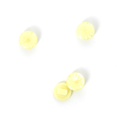 Boutons à queue forme pétale crème 11 mm características