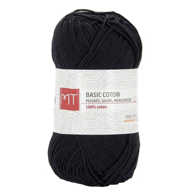 Pelote de laine MT Basic coton noir