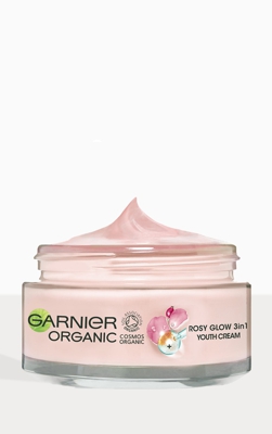 Garnier bio - Soin 3 en 1 revitalisant à la rose, Transparent