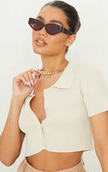 Collier chaîne doré à gros maillons plats, Doré características