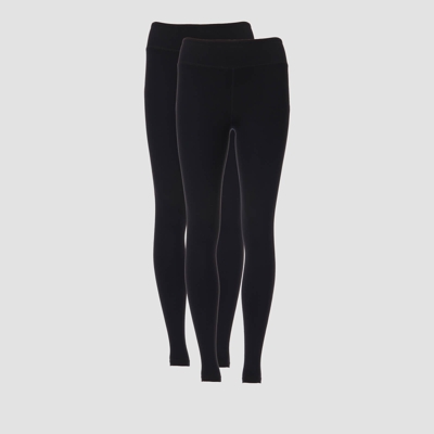 MP Women's Power Classic Leggings - Black/Black (2 Pack) - L