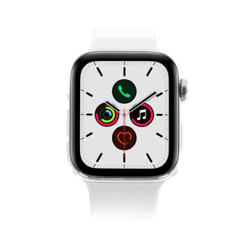 Apple Watch Series 5 - boîtier en acier inoxydable argent 44mm - bracelet sport blanc (GPS+Cellular) - très bon état precio