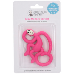 Matchstick Monkey Mini Jouet de dentition Rose características