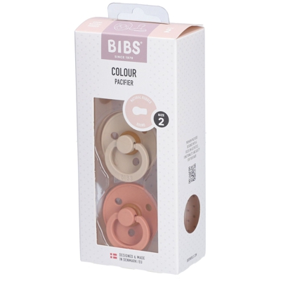 Bibs® Bibs Couleur Tétines Vanille - Pêche 6-18 mois Taille 2