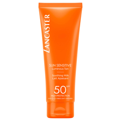 Lait Apaisant Délicat pour le Corps Sun Sensitive SPF 50 Lancaster 125 ml precio