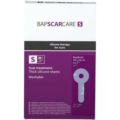 BAP Scar Care S Pansement lavable pour cicatrices de serrure 10 x 18 cm