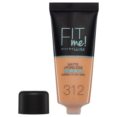 Fit Me! Maybelline Fond de Teint Matte + Poreless 30 ml (différentes teintes disponibles) - 312 Golden