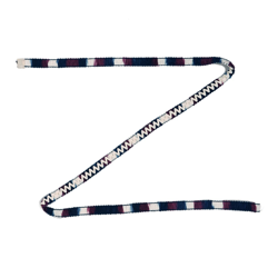 Ruban rouge bordeaux, écru et marine precio